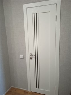 Готовая работа по установке дверей XLINE 8 Эмалит белый. 1879 - фото 5732