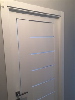 Готовая работа по установке двери Uberture Light 2110 Велюр белый. 1893 - фото 5752