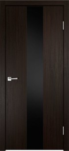 Межкомнатная дверь серии Smart Z2 PO Венге стекло лакобель черное 1913 - фото 5792