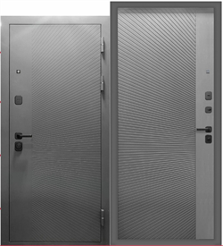 ВХОДНАЯ ДВЕРЬ КОНЦЕПТ ЛИНИИ МУАР САТИН ГРАФИТ 2214 - фото 7020