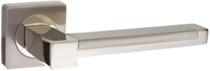 Ручка дверная "INAL 530-02 SN/NP", никель матовый/никель блестящий (В ПОДАРОК ПРИ ПОКУПКЕ МЕЖКОМНАТНЫХ ДВЕРЕЙ) 1833
