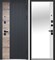 ВХОДНАЯ МЕТАЛЛИЧЕСКАЯ ДВЕРЬ  ЛЮКСОР 2МДФ Дуб Вертикаль ЗЕРКАЛО САТИН ГРАФИТ / ЭМАЛИТ БЕЛЫЙ 1926 - фото 5820