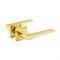 Ручка дверная межкомнатная на тонкой квадратной розетке 144K Slim сатинированное золото 2158 - фото 6686