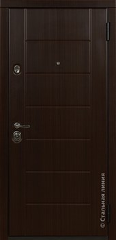 ВХОДНАЯ ДВЕРЬ СТАЛЬНАЯ ЛИНИЯ СТЕЛЛА (ВЕНГЕ ТЕМНЫЙ/ПЛОМБИР) STELLA 2104 - фото 6415