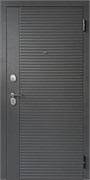 Входная дверь ДМ 78 см Просемь Зеркало Графит/ Белый  БД 2237