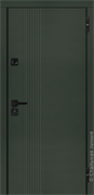 ВХОДНАЯ ДВЕРЬ СТАЛЬНАЯ ЛИНИЯ Ниро (Шагрень зеленая/Платиновый) Niro 2240