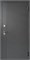 Входная дверь ДМ 78 см Просемь Зеркало Графит/ Белый  БД 2237